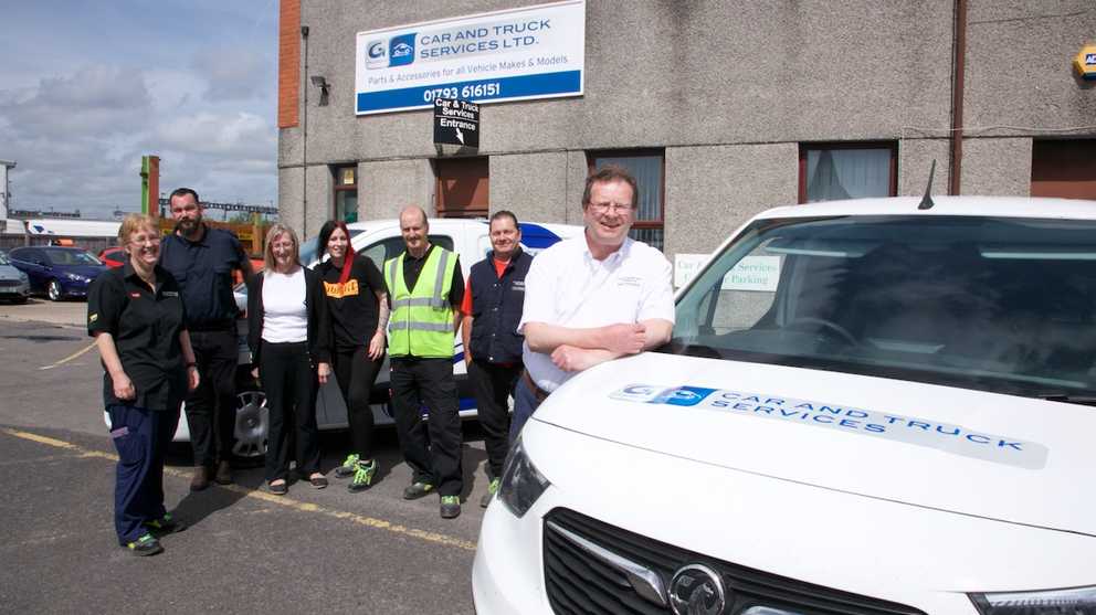 Car & Truck Swindon team standing next to van